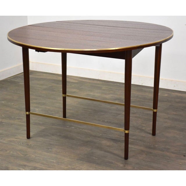 1960s Mahogany and Brass Dining Table by Paul McCobb For Sale - Image 11 of 11
