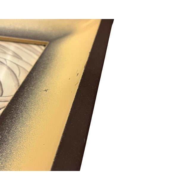 Mid-Century Modern Vintage Art Metalcraft Studios Hollywood 1950s Attributed to Carlo Mid Century Modern Wall Art Atomic Kitsch Pair Paintings Birds Flowers For Sale - Image 3 of 12