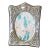 Vintage English Sterling Silver Repoussé Picture Frame, Velvet Back, 1987 For Sale