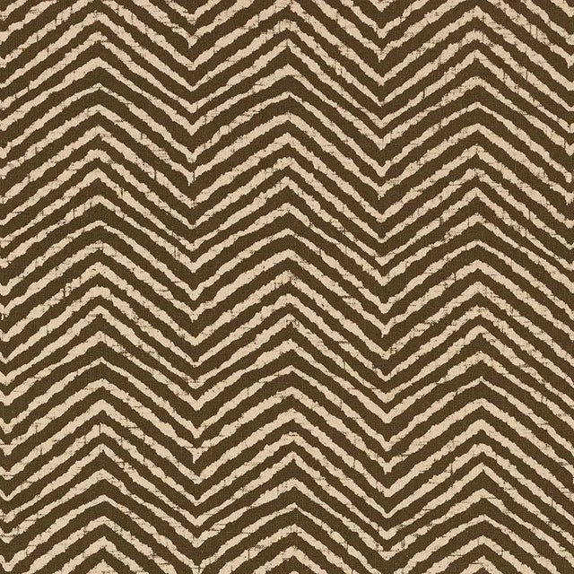 Art Deco Sample - Schumacher Moka Fabric in Brown For Sale - Image 3 of 3