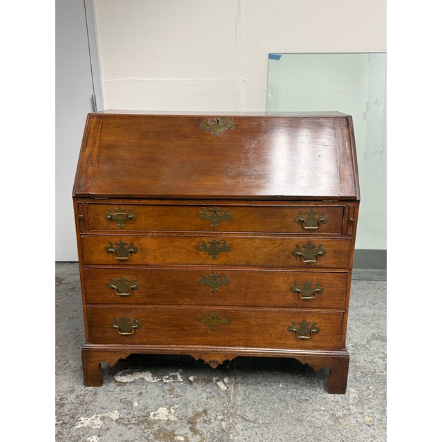 Chippendale Chippendale Style Drop Front Secretary Desk, Antique For Sale - Image 3 of 12