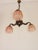 1920s Art Deco Bronze and Glass Chandelier, 1920s For Sale - Image 5 of 12