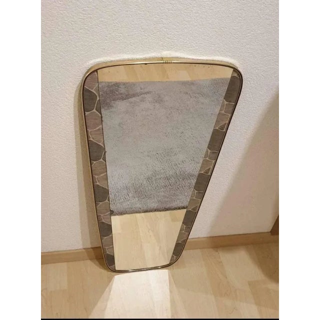 Mid Century asymmetric mirror Original kidney mirror standard style from the 50s 60s Original kidney mirror from the 50s...