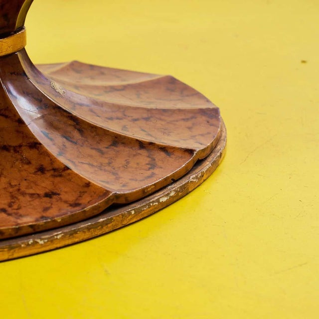 Art Deco Style Coffee Table in Metal, Wood and Resin, 1950s For Sale - Image 9 of 12
