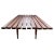 Mid-Century Modern George Nelson Style Mid Century Modern Slatted Wood Bench Daybed Tufted Cushion For Sale - Image 3 of 9