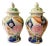 Tobacco Leaf Ginger Jars / Urns / Vases - A Pair For Sale