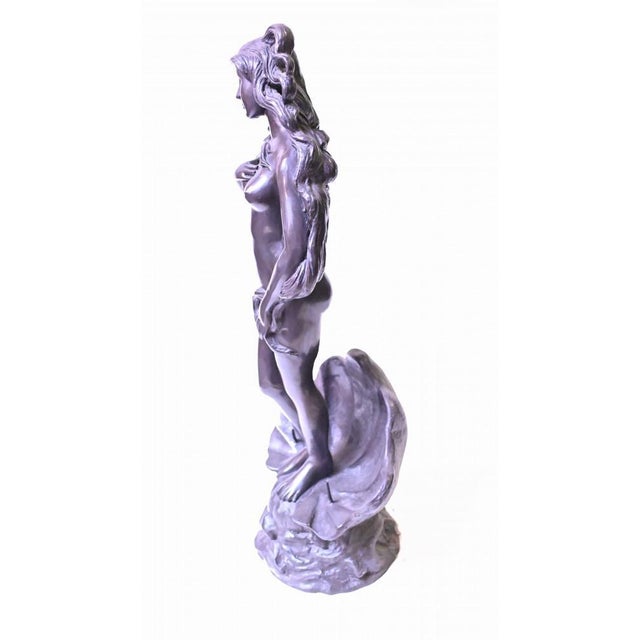 Rococo French Bronze Fountain Nude Female Rococo Clam Shell Water Feature For Sale - Image 3 of 17