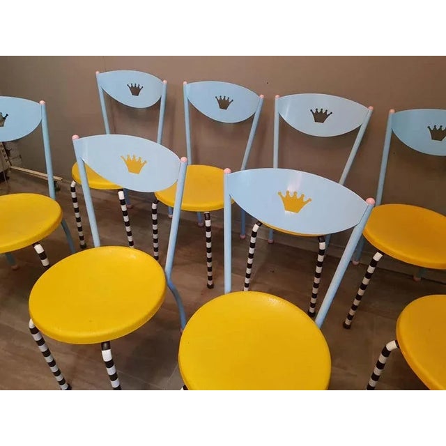 1980s Postmodern Chairs in the style of Michele De Lucchi, 1980s, Set of 8 For Sale - Image 5 of 18