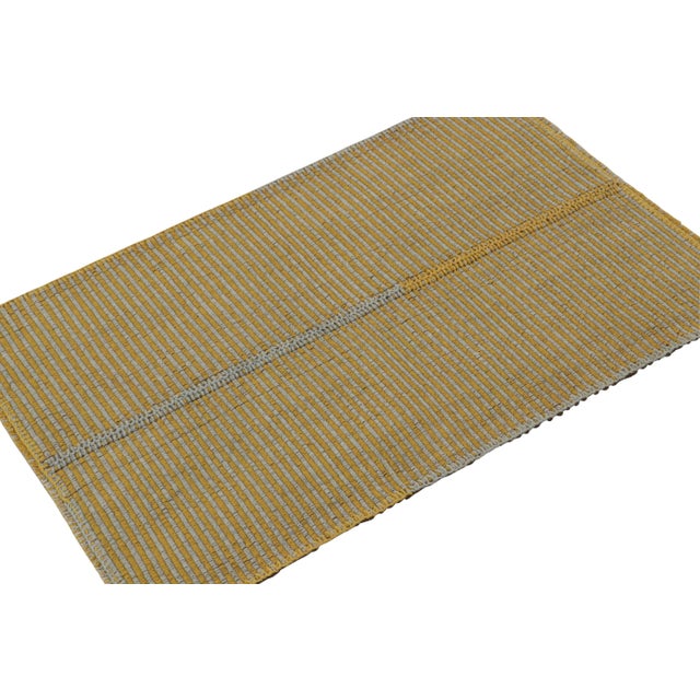 Handwoven in wool, this 3x5 Kilim is from an inventive new contemporary flat weave collection by Rug & Kilim. On the...