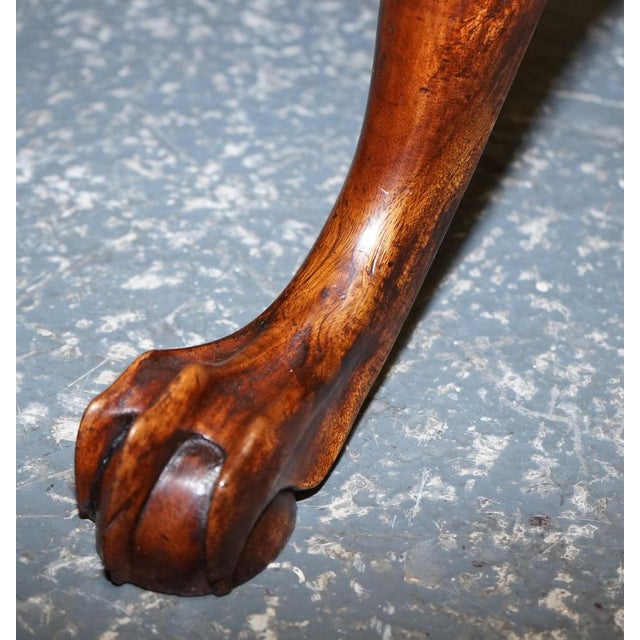 Hardwood Large Pie Crust Tilt Top Side Wine Plant Lamp Table, 1920s For Sale - Image 10 of 18