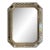 20th Century Italian Neoclassical Églomisé Mirror in White and Gold For Sale