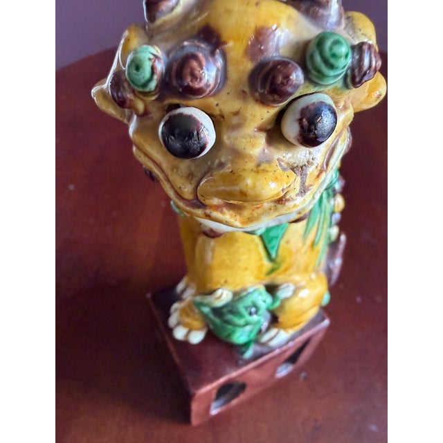 Chinese Vintage Foo Dog. Female. For Sale - Image 10 of 12