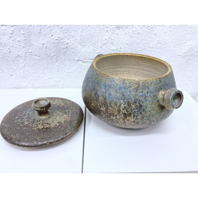 Studio Ceramic Bowl with Lid by Horst Seifert, 1970s For Sale - Image 9 of 12