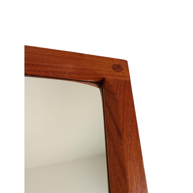 Mid-Century Danish Teak Model 162 Hallway Mirror by Aksel Kjeersgard, 1960s For Sale - Image 9 of 12