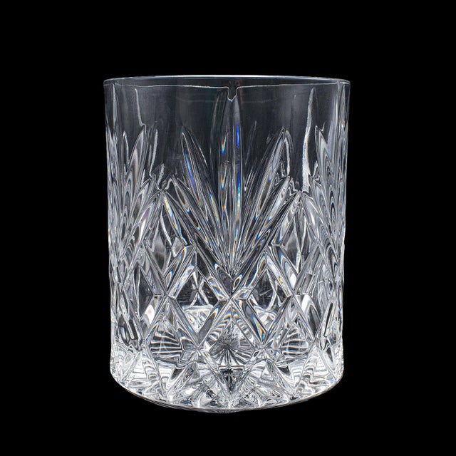 1970s Vintage 75cl Champagne Bottle Cooler, English, Cut Crystal, Ice Bucket For Sale - Image 5 of 10