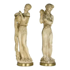 1950s Classical Greek Figures Chalkware by Universal Statuary Corp. Chicago