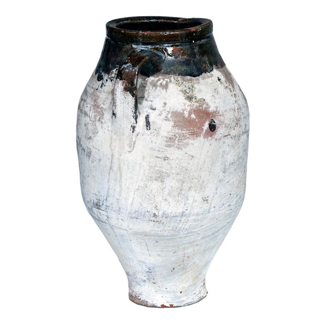 Rustic European Vintage Mediterranean Terracotta Olive Oil Jar For Sale - Image 3 of 7