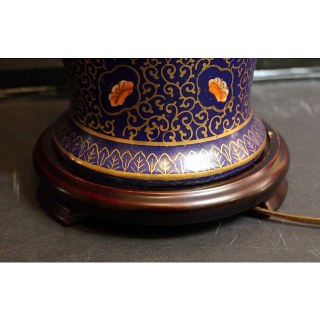 Circa 1900-1920 Japanese Vase Mounted as a Lamp For Sale In Raleigh - Image 6 of 6