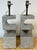 Stone 1980s Italian Sculptural Gray Marble Architectural Table Lamps - a Pair For Sale - Image 7 of 16