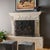 Not Yet Made - Made To Order Gold Rubbed Black Lacey Floral Fireplace Screen For Sale - Image 5 of 11