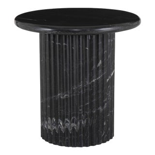 Four Hands Oranda End Table - Black Marble For Sale