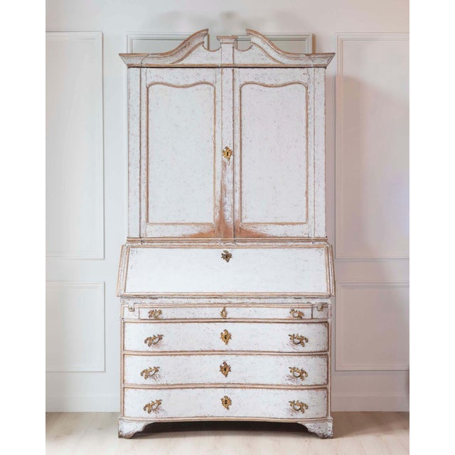 Rococo Danish 18th Century Rococo Secretary, c.1760 For Sale - Image 3 of 16
