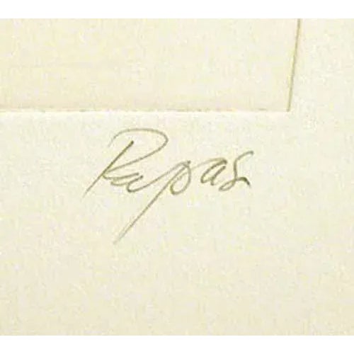 Impressionist 1987 "Central Park" Hand-Painted Figurative Etching by William Papas For Sale - Image 3 of 5