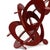 2020s Raspberry 2 - Original Red Abstract Circle Metal Sculpture For Sale - Image 5 of 10