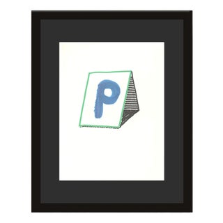 David Hockney, P from Hockneys Alphabet, Lithograph, Framed For Sale
