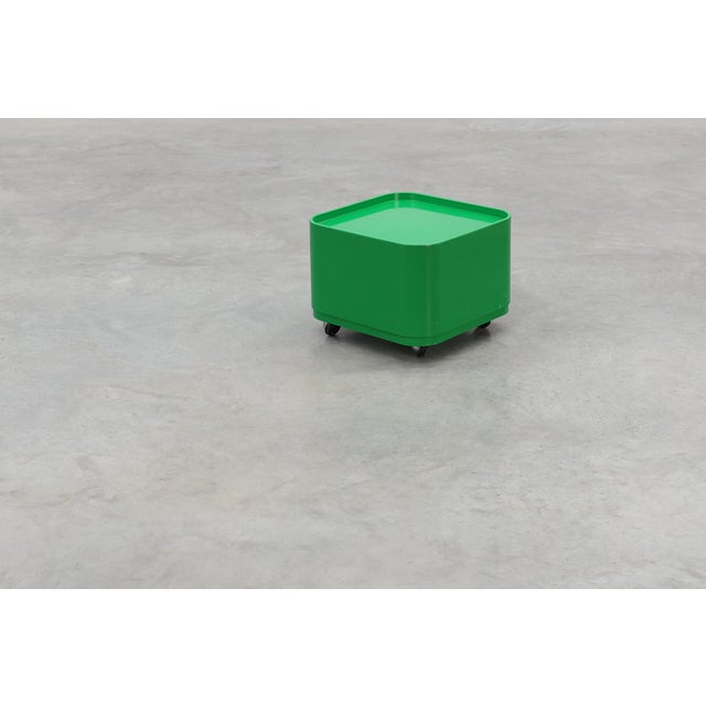 Forest Green Model 4970 Storage Units by Anna Castelli Ferrieri for Kartell, Italy, 1970s, Set of 2 For Sale - Image 8 of 11