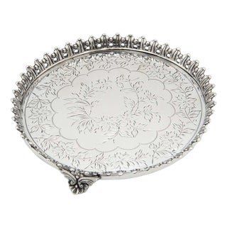 Circular Silver Ticket Box Saver For Sale