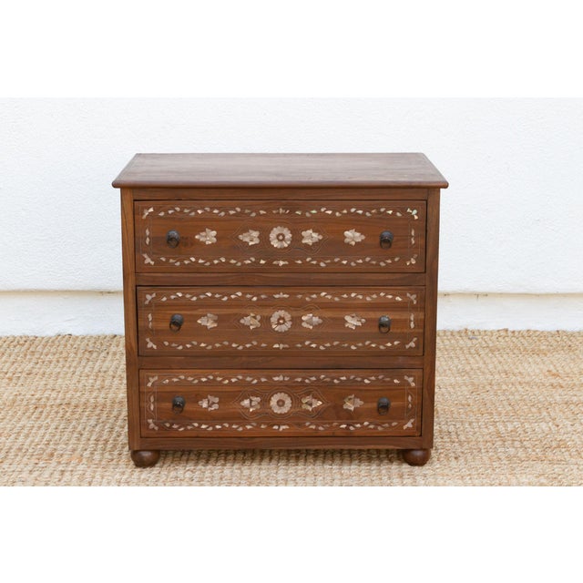 Islamic Mother of Pearl Inlay Damascus Dresser For Sale - Image 3 of 12