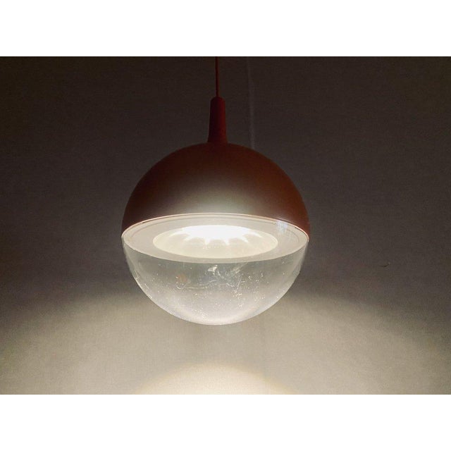 Vintage Space Age Orange Väster Pendant Light by Knut Hagberg for Ikea, Sweden For Sale - Image 6 of 15