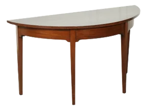 George III Demi Lune Hall Side End Table, 1800s