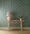Originally intended as a border design the pattern has been joined as an all-over stripe with a climbing trellis and...