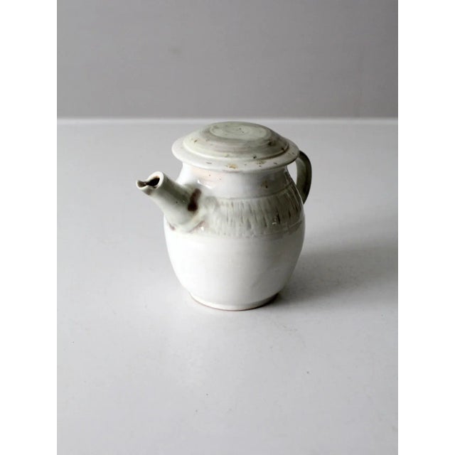 Ceramic Vintage Studio Pottery Tea Pot For Sale - Image 7 of 13