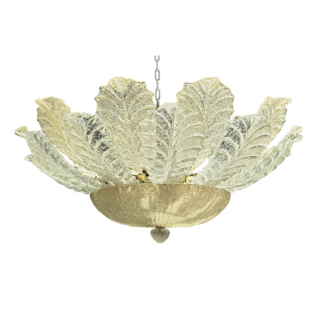 Murano Glass Ceiling Light, 1980s For Sale