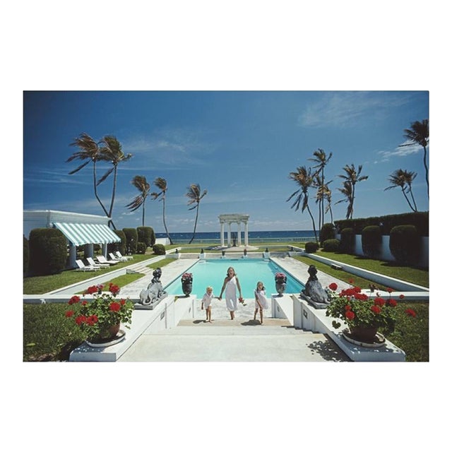Neo-Classical Pool Slim Aarons C Print For Sale
