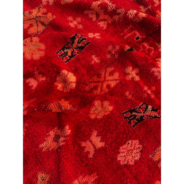 Textile Vintage Moroccan Boujad Wool Rug, 1990 For Sale - Image 7 of 10