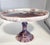 Glass Rare Antique Purple Slag Glass Pedestal Cake Stand For Sale - Image 7 of 7