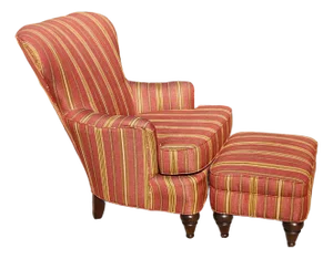 D R Kincaid Armchair & Ottoman Set