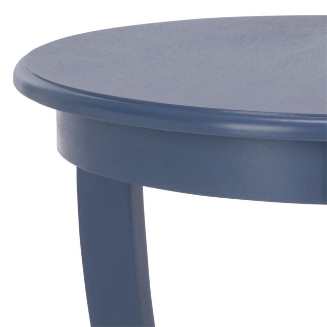 Spritely Home Mary Pedestal Table in Blue For Sale - Image 4 of 8