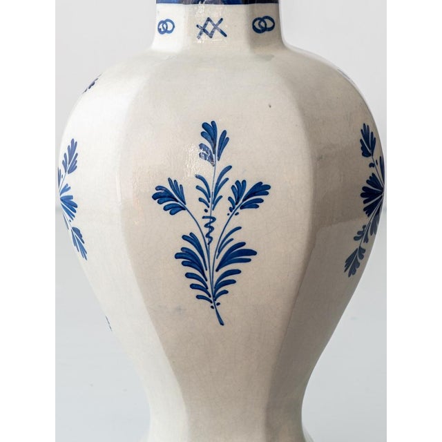 Royal Delft Blue and White Table Lamps, 1905, Set of 2 For Sale - Image 10 of 17