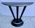 1980s Postmodern Black Lacquer Art Deco Demi-Lune Console Table For Sale - Image 13 of 13