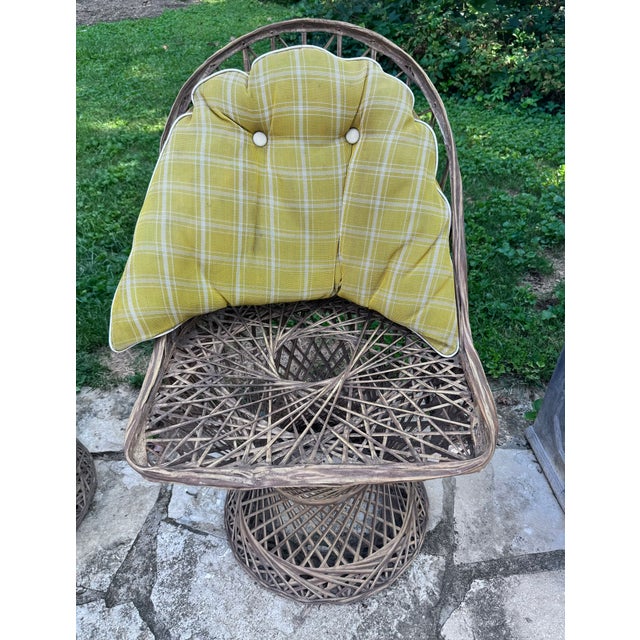 Vintage Russell Woodard Spun Fiberglass Patio Chairs, a Pair, Attributed For Sale - Image 13 of 14