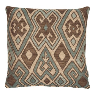 Aztec Art Woven Cushion With Feather Filler - 42x42cm (17"x17") For Sale