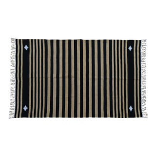 Cybele Rug, 5x8, Black For Sale