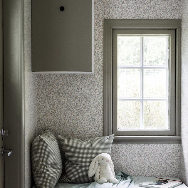 Mid-Century Modern SAMPLE - Boråstapeter Jasmine Wallpaper In Ivory For Sale - Image 3 of 3