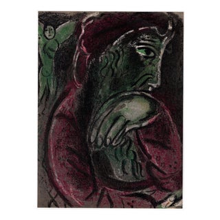Marc Chagall, Job désespéré (Job in Despair), 1960, Original Lithograph For Sale