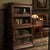 Mission 3 Stack Oak Barrister Bookcase - Beveled Glass - Micheal Cherry For Sale - Image 4 of 15